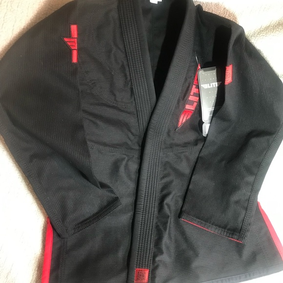 Elite Sports Technical Fightwear Jiu Jitsu Gi Top, BLK C3 for 4’2”-4’7” - Picture 5 of 5
